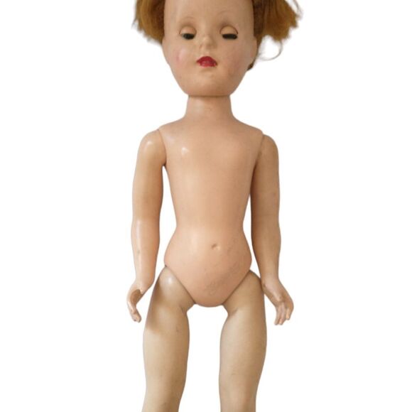 Creepy Doll Vintage Halloween Walking Sleep Eyes Dirty American Character Doll - Picture 13 of 16